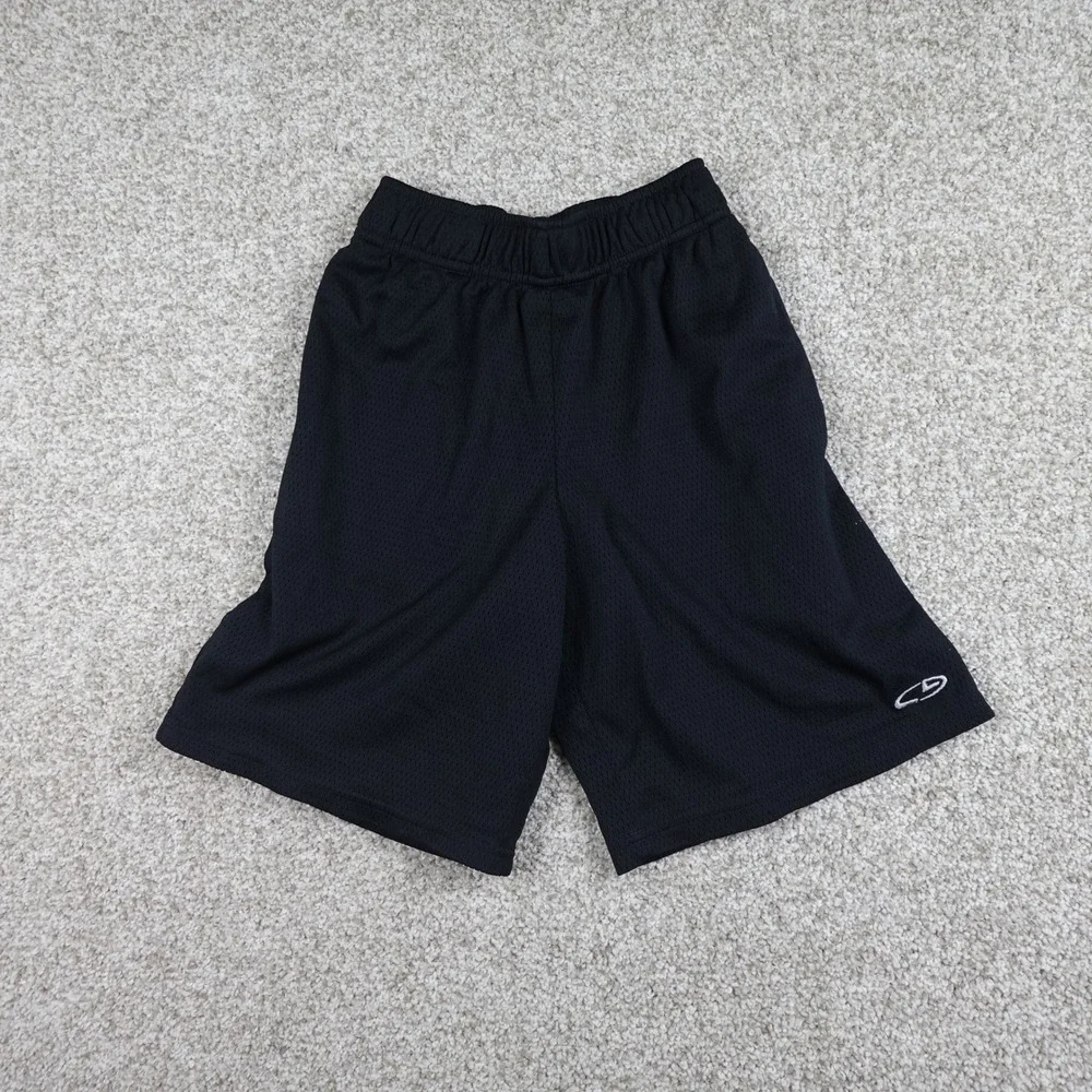 C9 by Champion Boys Black Mesh Athletic Shorts Size M 8-10 Elastic Waist Sport